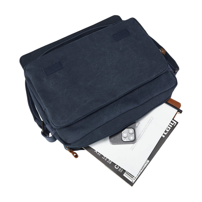 TRP0241 Troop London Classic Canvas Messenger Bag