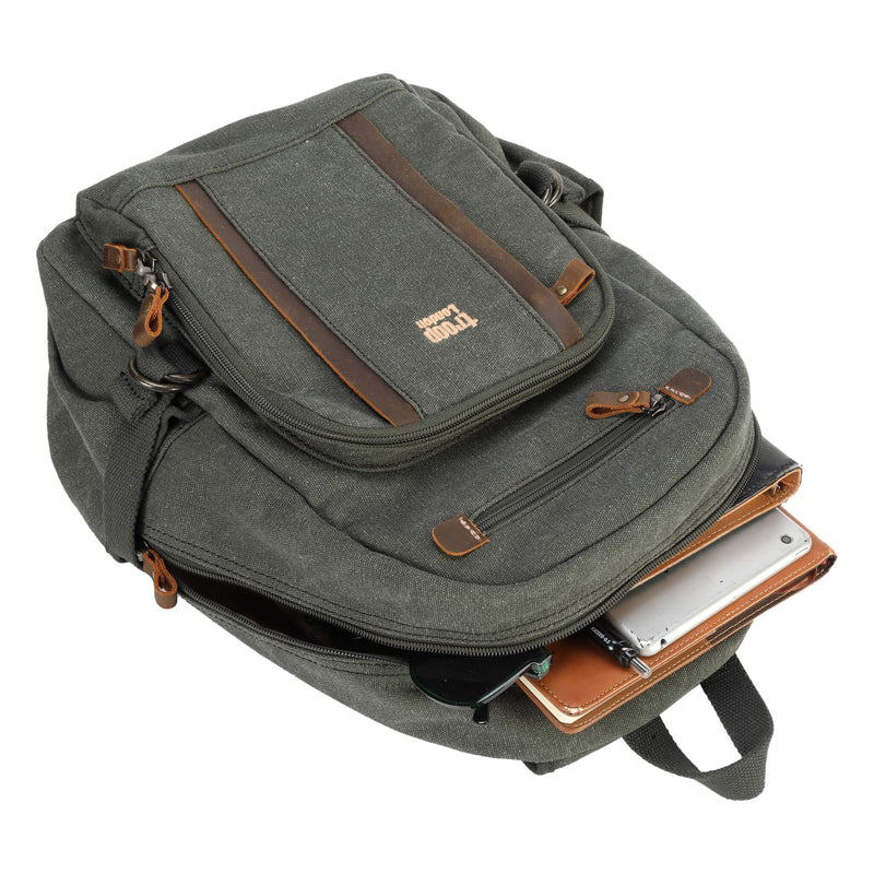 TRP0256 Troop London Classic Canvas Backpack - Medium