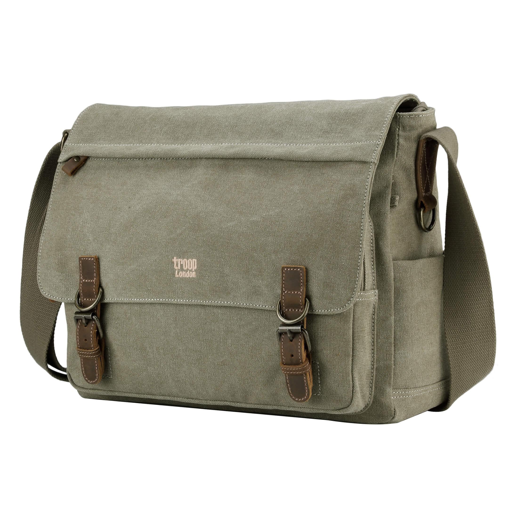 Premium Quality TRP0207 Troop London Classic Canvas Laptop Messenger ...