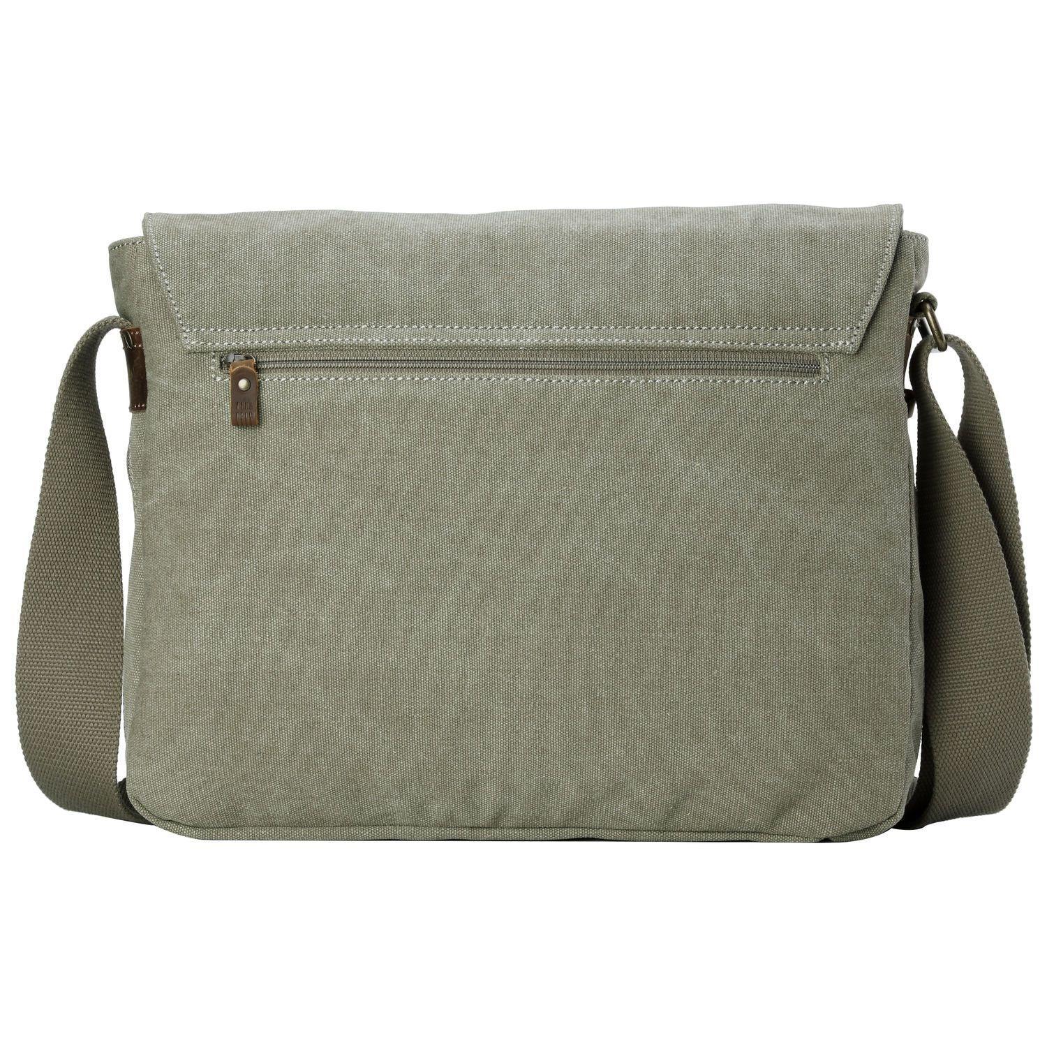 TRP0240 Troop London Classic Canvas Laptop Messenger Bag - 16.5 Diagon