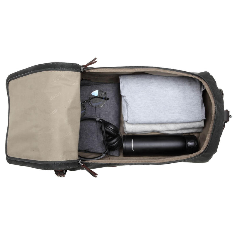 TRP0444 Troop London Heritage Canvas Travel Duffel Bag, Backpack, Canvas Holdall, Gym Bag